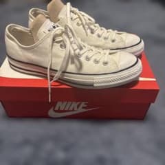 CONVERSE オールスター ホワイト　27.5cm　一回使用のサムネイル
