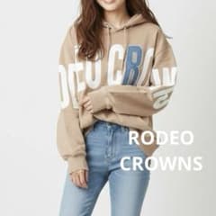 RODEO CROWNS ロデオクラウンズ デニムロゴ パーカー オーバーサイズのサムネイル