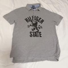 トミーヒルフィガー HILFIGER STATE ポロシャツ グレー メンズ