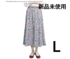 신품 앨리스 플레어 스커트 그레이 L 이상한 나라의 앨리스 웨스트 총 고무 안감 첨부