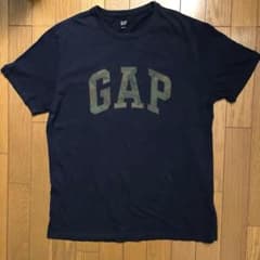 GAP ネイビー 迷彩ロゴ Tシャツ カモフラ　アーチロゴのサムネイル