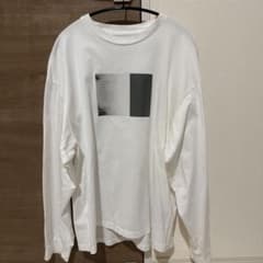 stein 左袖テーププリント　オーバーサイズロングスリーブカットソー