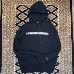 sacai ロゴプリント パーカー 黒 size2 - メルカリ