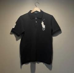 美品 希少 POLOラルフローレン ビッグポニー #3 半袖ポロ S 黒のサムネイル