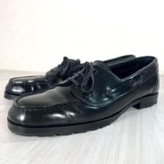 未使用級】chausser/ショセ コードバン デッキシューズ 黒 24ss - メルカリ
