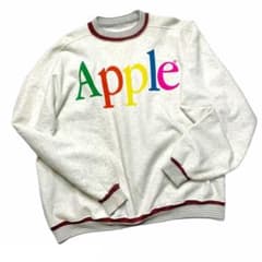 80s Apple アップル スウェット トレーナー XL 企業 IT - メルカリ