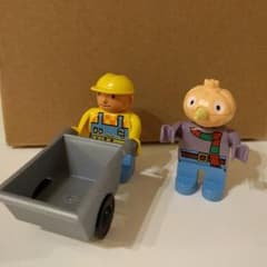 レゴ　デュプロ　人形と手押し車☆のサムネイル