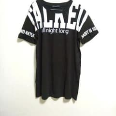 黒ロゴ入りビッグ 半袖Tシャツのサムネイル