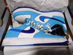 NIKE Air Force 1 Low ブルー ホワイト スニーカーのサムネイル