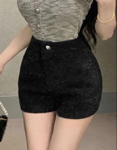 ツイード ショートパンツ ブラックのサムネイル