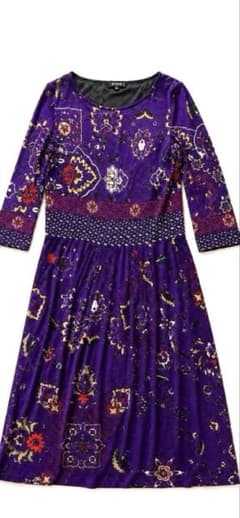 ETRO Milano ペイズリー柄 長袖ワンピース サイズ46のサムネイル