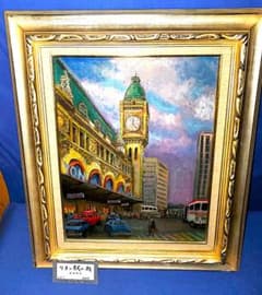 伊東熙寿作 油彩画 リヨン駅の朝 F6 A-11 - メルカリ
