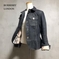 J*Y様 良品 BURBERRYバーバリーロンドン フリルデニムジャケット ロゴ