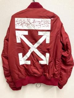 OFF-WHITE ボンバージャケット BTS MA-1 オフホワイト 赤 m77874199123_1.jpg?1704247435