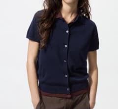 UNIQLO メリノブレンドポロカーディガンのサムネイル