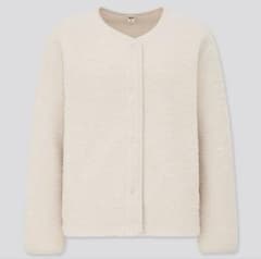 UNIQLO ユニクロ ボアフリースクルーネックカーディガンのサムネイル