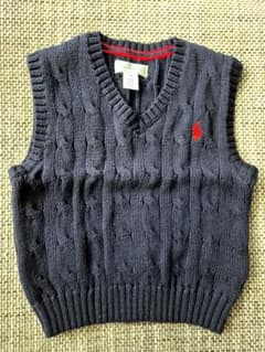 Ralph Lauren ケーブルニットベスト 12Mのサムネイル