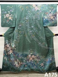 訪問着 金彩 絞り 辻ヶ花 正絹 A175 訪問着 金彩 絞り 辻ヶ花 正絹 A175 - メルカリ
