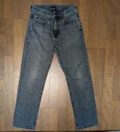 UNIQLO JEANS ストレートデニム ブラックのサムネイル