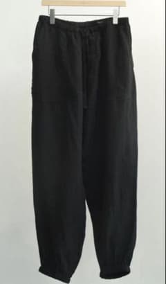 26SS コモリCOMOLI リネンWクロス ドローストリングパンツ サイズ1 COMOLI 26SS リネンWクロスドローストリングパンツ size1