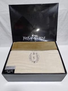 未使用 イヴサンローラン YSL アクリル ニューマイヤー 毛布 140X200