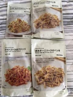 無印パスタ(フジッリ・ペンネ)&パスタソース　まとめ売りのサムネイル