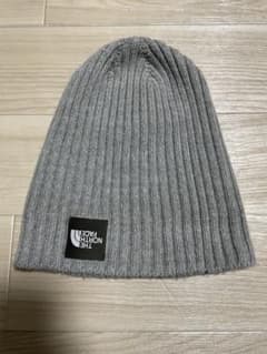 ノースフェイスニット帽グレーのサムネイル