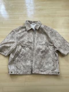 ZARA 半袖ジャケット ベージュ Mサイズのサムネイル