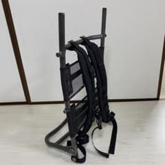 EVERNEW キャリーボーン　背負子　折りたたみ式　ブラック　Y09のサムネイル