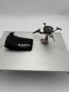 【5点セット】SOTO バーナー＆テーブル / モンベル チェア2脚 / ロゴス 5点セット】SOTO バーナー＆テーブル / モンベル チェア2脚 / ロゴス