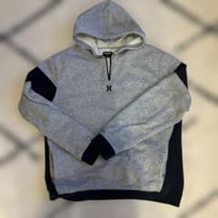 Hurley フード付きパーカー Lサイズ グレー/ネイビーのサムネイル