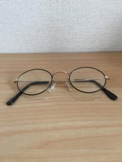 【女性用】だてメガネ  華奢  黒ぶちのサムネイル