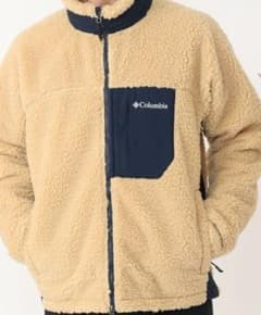 Columbia フリースジャケット ベージュ/ネイビーのサムネイル