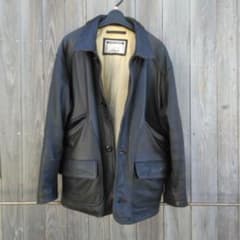 CHEVIGNON ブラック レザー ジャケット Mのサムネイル