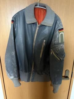 ドイツ軍　70s. レザー MA-1 フライトジャケット ドイツ軍 70s. レザー MA-1 フライトジャケット - メルカリ
