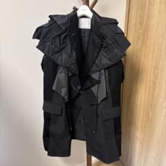 sacai サカイ 再構築 ジレ ベスト ブラック サイズ2 - メルカリ
