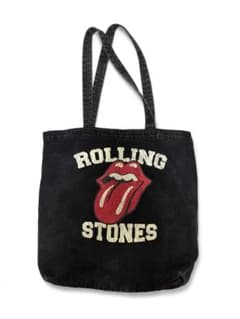 【未使用品】ザラ/THE ROLLING STONES/トートバッグ ブラックのサムネイル
