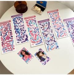 ♡韓国シール♡コンフッティ　シール　ステッカー　トレカシール　トレカデコ　6点のサムネイル