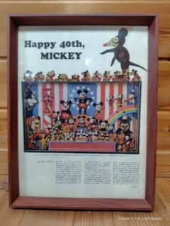 Happy 40th MICKEY ヴィンテージ アートフレームのサムネイル