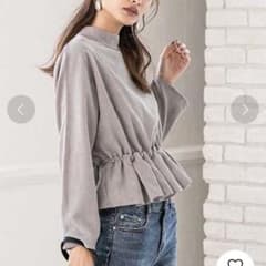 コーデュロイペプラムトップスのサムネイル