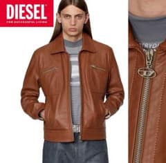 未使用　定価11万　ディーゼル　Dロゴzip シングルライダース L-CALE m77906334914_1.jpg?1739557287