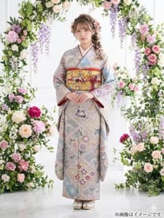 総絞り　振り袖　フルセット　絵羽付模様　高島屋扱い　長襦袢　金彩　成人式　964 総絞り 振り袖 フルセット 絵羽付模様 高島屋扱い 長襦袢 金彩 成人式