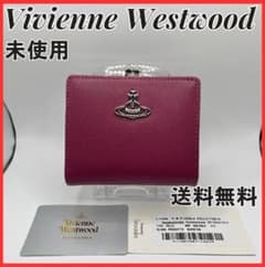 Vivienne Westwood 新品 がま口人気 赤紫 シンプル 銀オーブ - メルカリ