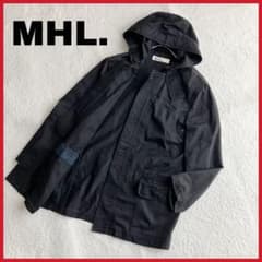 MHL. コットン フーデットコート ジャケット 日本製 M ブラック MHL. コットン フーデットコート ジャケット 日本製 M ブラック - メルカリ