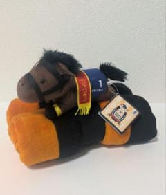 サラブレッドコレクション　ぬいぐるみ付きブランケット3　キタサンブラック