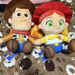 の*ん様 トイ・ストーリー5 ウッディ ジェシー ぬいぐるみ BIG 2体