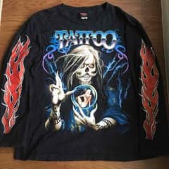 ロックTシャツ TATTOO ロングTシャツ メタル ハードロック ヘビメタのサムネイル