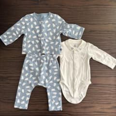 プチバトー ベビー服 3点セット ロンパース 6m 67cm - メルカリ