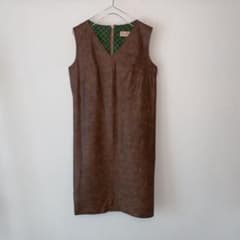 古着屋購入　ヴィンテージ　vintage レザー　ワンピースのサムネイル