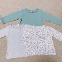 【H&M  ベビー女の子 Tシャツ トップス3枚セット】のサムネイル